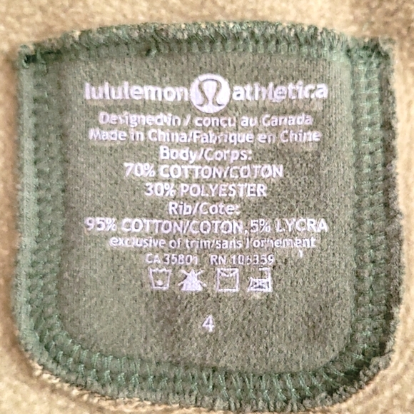 Lululemon Scuba Hoodie Olive Green Size 4 - Picture 6 of 11